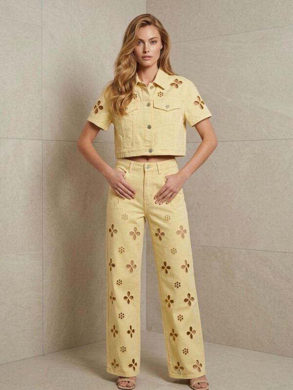 URSULA DENIM PANT SET