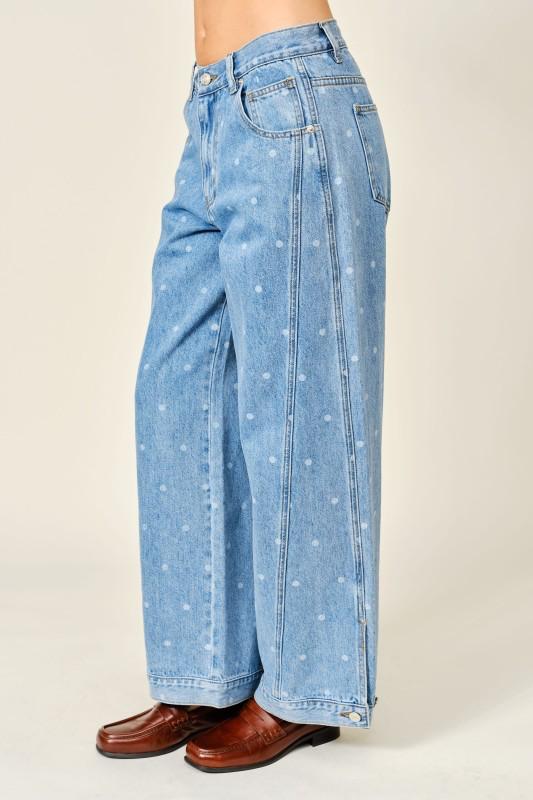 POLKA DENIM JEANS