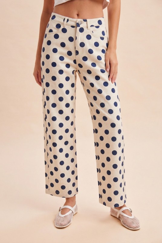 STELLA POLKA DENIM JEANS