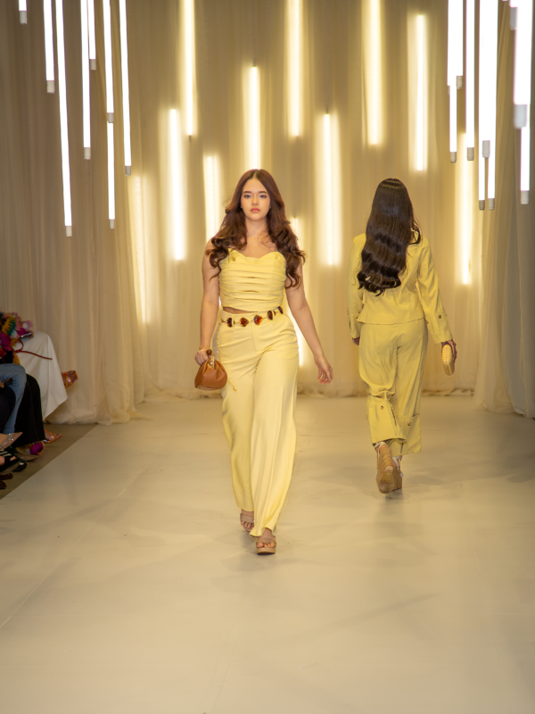 POLI DRAPED TOP AND PANT SET