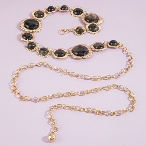 OVAL MEDIUM CHAIN BELT